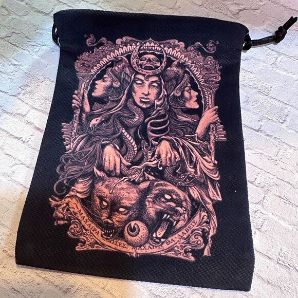 Tarot Oracle Cards Graphic Drawstring Bag - Picture 1 of 4
